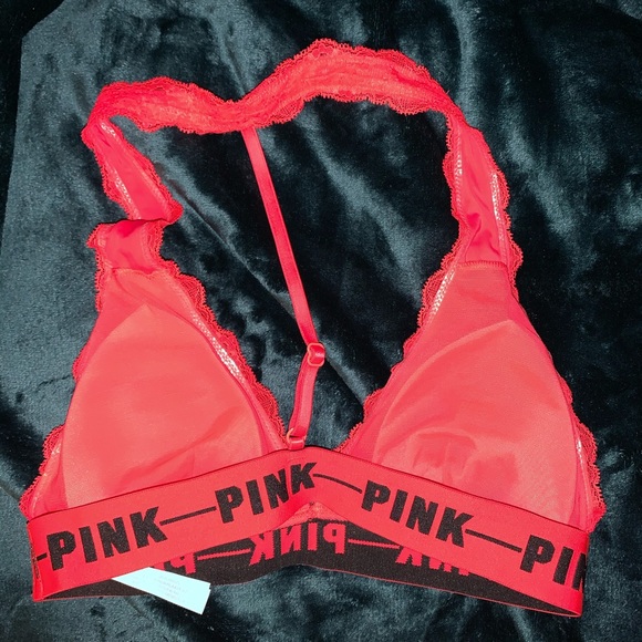 PINK lace halter - Picture 2 of 5